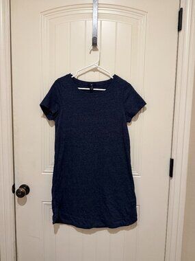 Gap Women's T-shirt Dress - Heathered Navy - Small